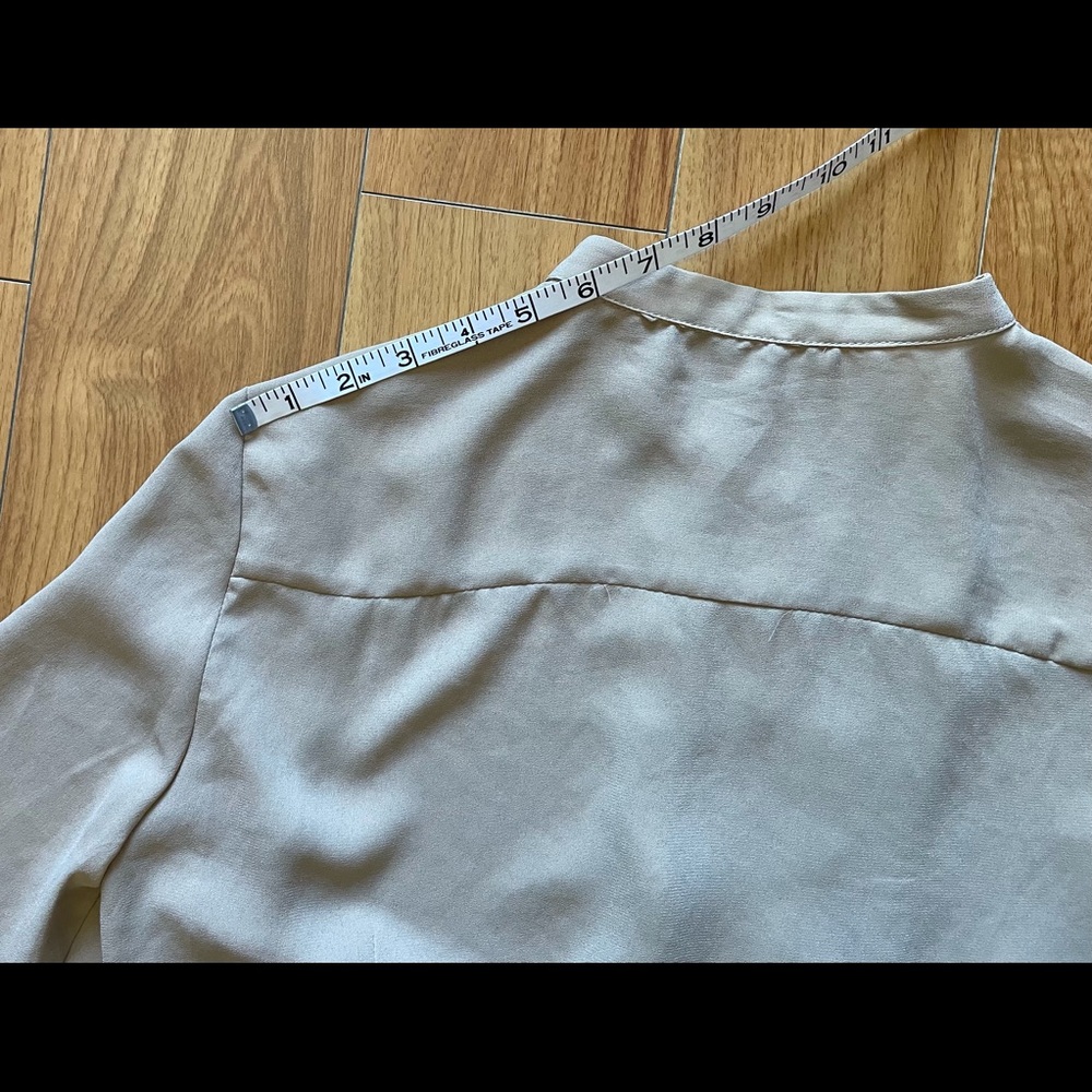 Zara Ruffled Embroidered Button -down Top - Picture 7 of 8